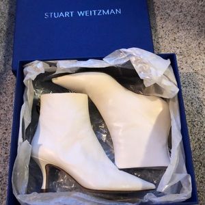 Stuart Weitzman White Booties